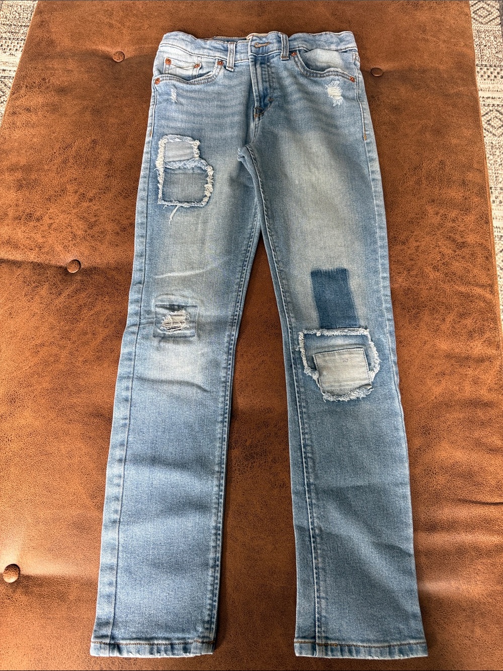 Levi's Light Blue Distressed Kids Jeans